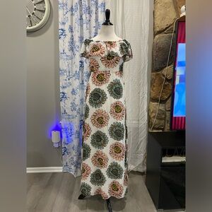 LOFT Off Shoulder Maxi Dress